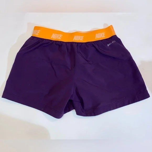 NIKE ORANGE AND PURPLE ATHLETIC SHORTS // SIZE SMALL💜 - Picture 4 of 5